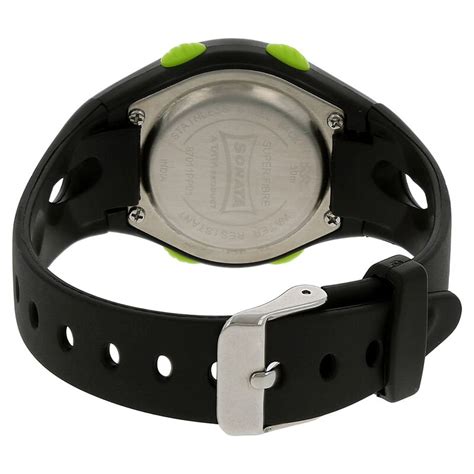 SF Digital Grey Dial Plastic Strap Unisex Watch