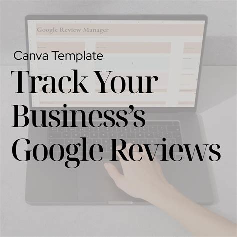 Google Review Tracker | Canva Template | Small Business Review ...