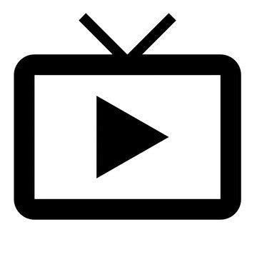 Television play button icon | Premium AI-generated image