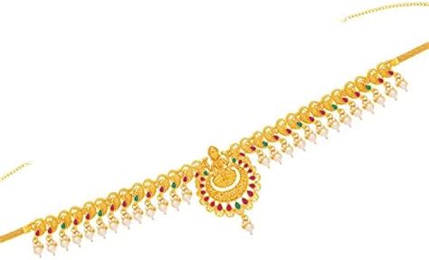 Buy Nagneshi Art Gold-Plated Stone Studded Luxmi Kamarbandh Belly-Chain ...