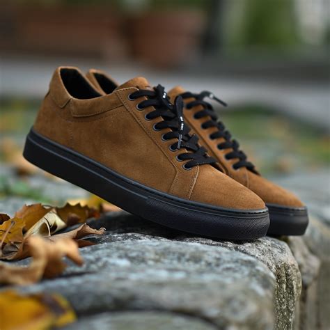 Brown Suede Leather Liberale With Thick Sole Sneakers – Costoso Italiano
