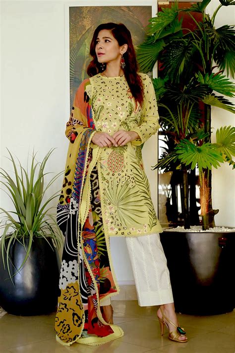 Zaha by Khadijah Shah Lawn Collection – VERD (ZL21-02 B)7 – YourLibaas