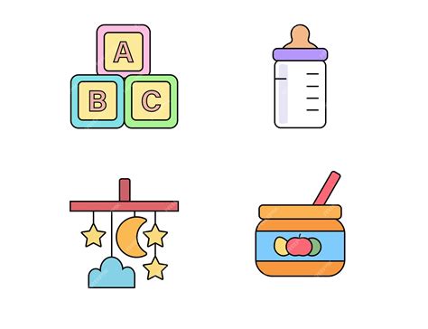 Duża kolekcja akcesoriów i zabawek dla dzieci, takich jak łóżeczko ...