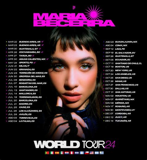 María Becerra "World Tour 2024" • Musicalatinaurbana.com™