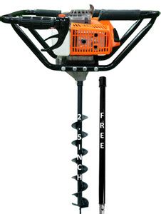 RICO ITALY 63cc Earth auger machine with 2.5inch drill bit used for ...