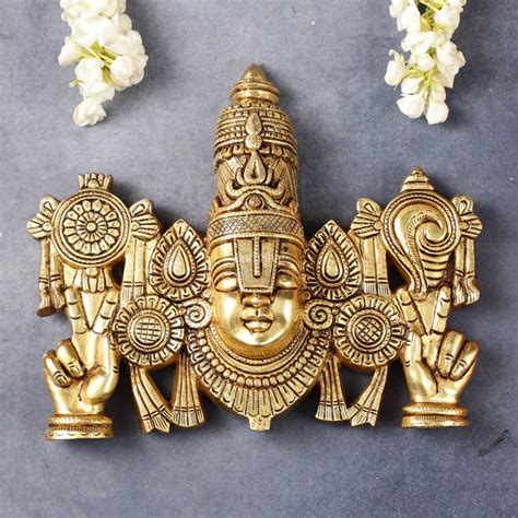 Buy Superfine Brass Lord Tirupati Balaji Venkateshwara Swamy Wall ...