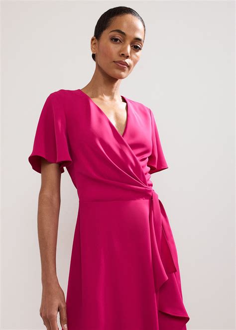 Pink Wrap Dress