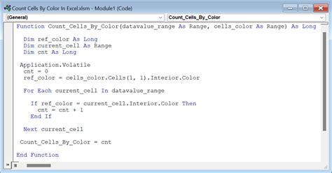 Count Based On Color in Excel 的图像结果