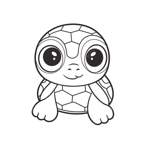 Cute Kawaii Turtle Coloring Pages