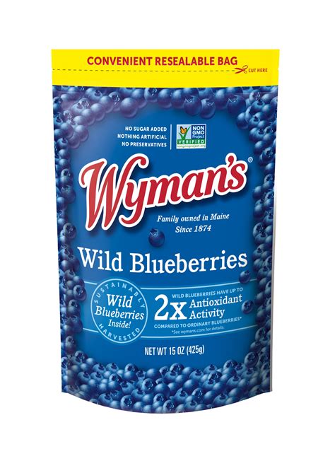 Wymans Wild Blueberries, 15 oz (Frozen) for Breakroom Snacks - Walmart ...