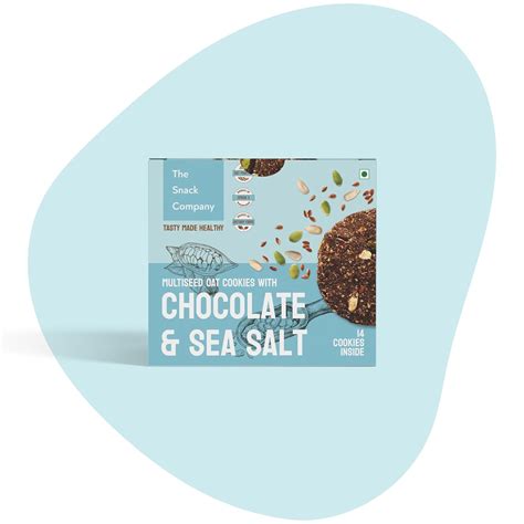 The Snack Company Healthy Multi Seed Chocolate Sea Salt Cookies