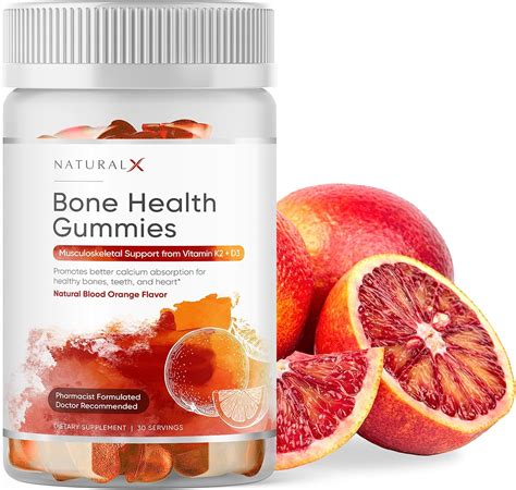 Amazon.com: Bone Health Gummies – D3 + K2 Vegan Vitamin Supplement – Non-GMO, Calcium Absorption ...