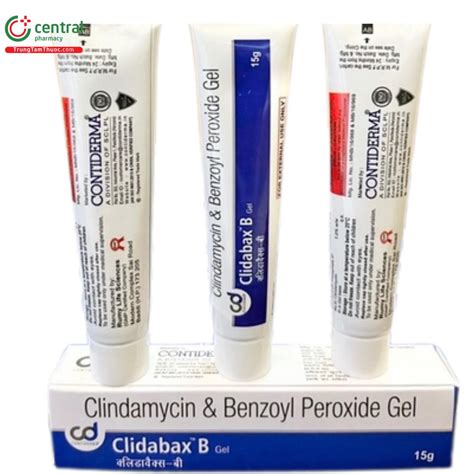 Thuốc bôi Clidabax B dạng gel chứa Clindamycin và Benzoyl peroxide