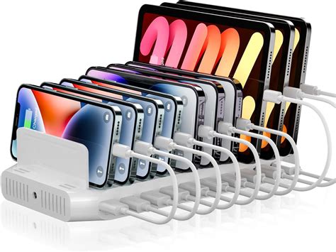 Amazon.com: Unitek iPad Charging Station for Multiple Devices, 120W USB Charger Station ...