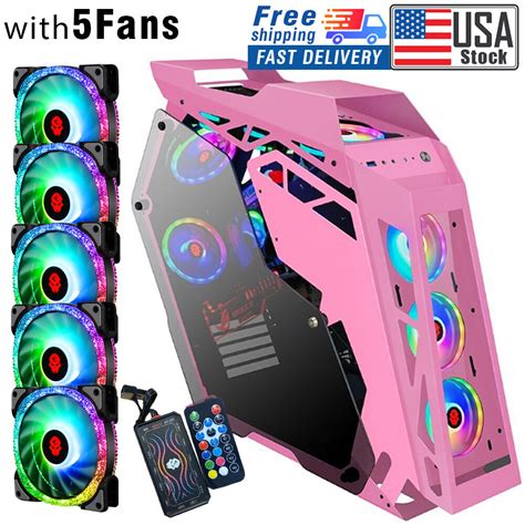 USA new ATX/M-ATX Computer Gaming PC Case With Side India | Ubuy