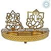 Buy STITCHNEST Metal Divine Shadow Ganesh and Lakshmi Diya | Tealight ...