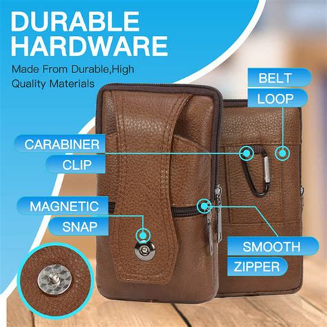 SHAFIRE Leather Mobile Pouch for Men,Multifunction Belt Pouch for ...