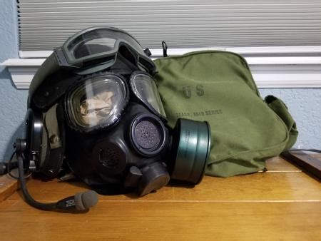 M40 field protective mask and a DH132 CVC helmet. Two very heavy and ...