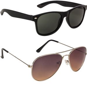 Buy VOYAGE Aviator Sunglasses Green, Black, Brown For Men & Women ...