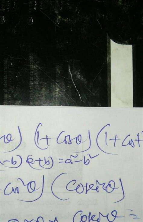 Simplify (1 – cosθ) (1 + cosθ) (1 + cot^2 θ) - Brainly.in