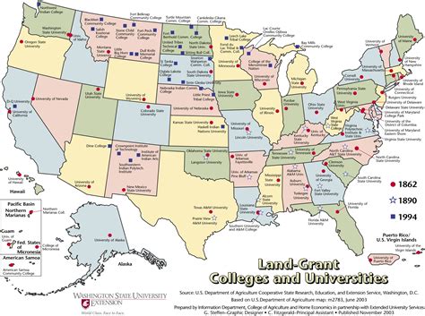 Map Of All The Colleges In The Us