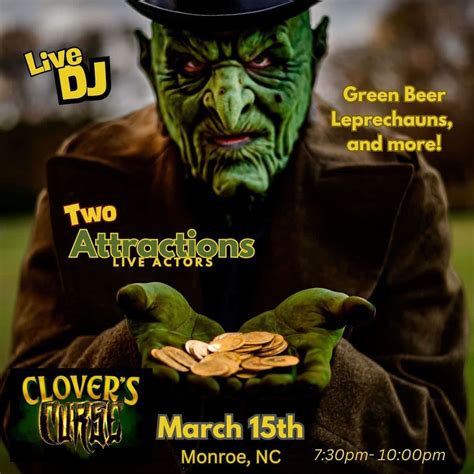 The 13th Acre's St. Patrick's Day Haunted Attraction: Clover's Curse ...