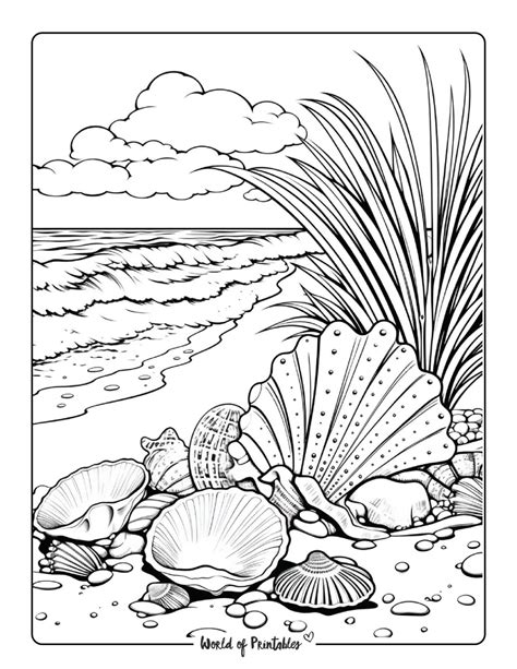 Free Beach Coloring Pages