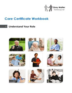 Care Certificate Workbook - Blank Fillable Template | Fill Out, Print ...