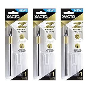 X-ACTO XZ3602 Z-SERIES # precision blade with 2 CAP - 3 pack : Amazon.in