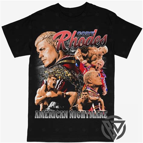 Cody Rhodes Tee Shirt WWF ECW WCW Pro WRESTLING | Wwf, Wrestling gift ...