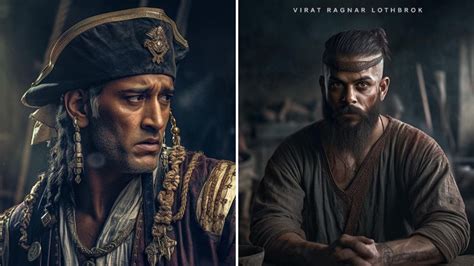 Captain Dhoni Sparrow, Virat Ragnar Lothbrok, AI artist, Jyo John ...