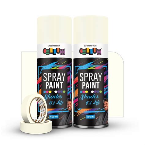 Cellux 2X Ultra Cover Ivory Spray Paint | DIY, Quick Drying with ...