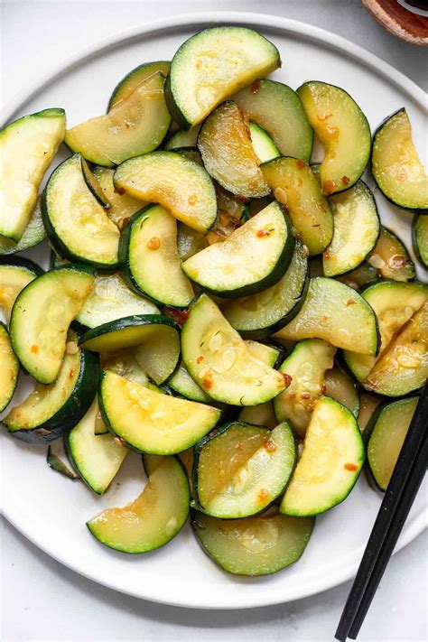 Chinese Spicy Zucchini Stir Fry | Food Faith Fitness