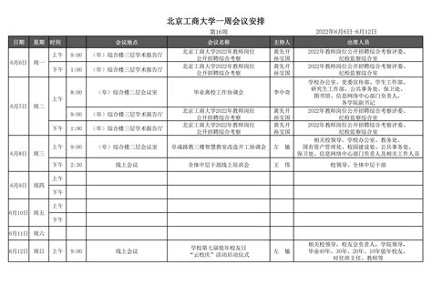 2021年1月11日至1月17日（第21周）会议安排-西安石油大学党政办公室新版