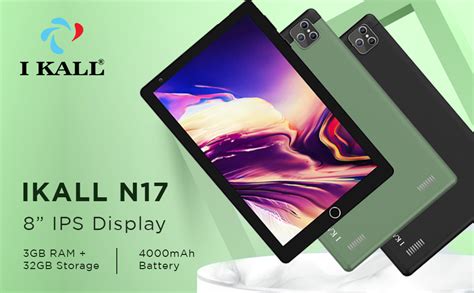 IKALL N17 4G Tablet - 8" HD, 1.6GHz Octa-Core, 3GB RAM, 32GB ROM (128GB ...