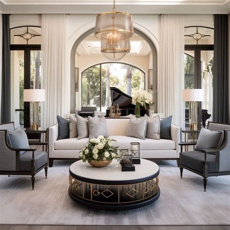 The Beauty of American Transitional Style Interior Design | Living room ...