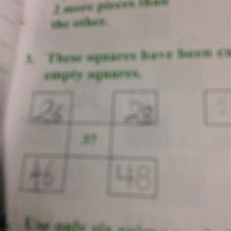 These squares have been cut of out of a hundred charts . Fill in the ...