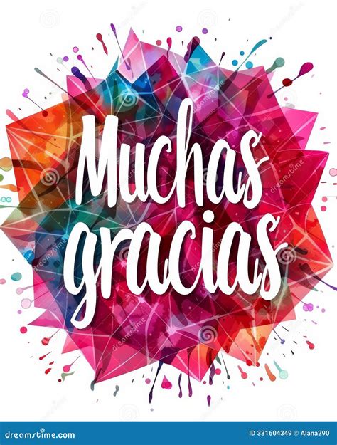 Muchas Gracias - Thank You Very Much In Spanish. Modern Calligraphy ...