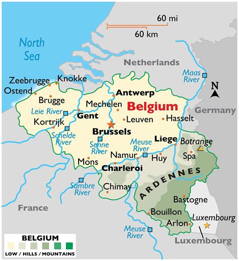 Belgium Cities Map - Guide of the World