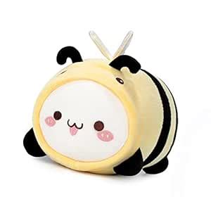 AIXINI 8" Cute Cat Bee Plush Pillow, Kawaii Kitten Honeybee Stuffed Toy ...