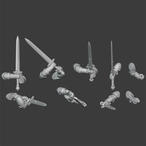 🗡️ Gen 4 Great sword arms・ 3D File for ・Cults