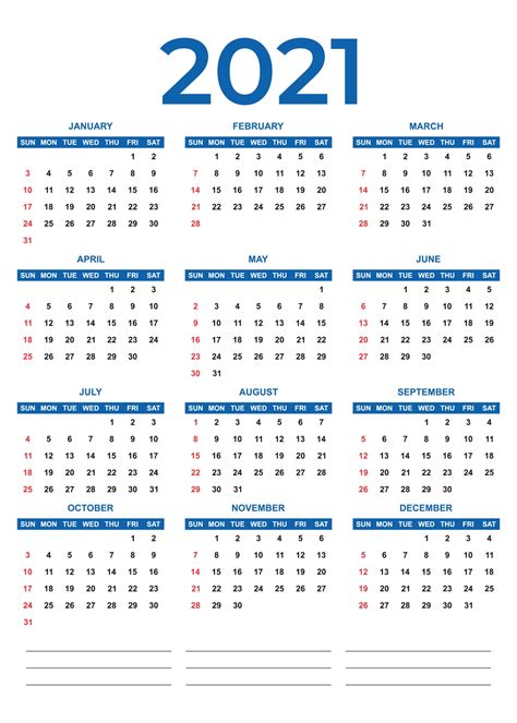 2021 Calendar vector 12 month 3445780 Vector Art at Vecteezy