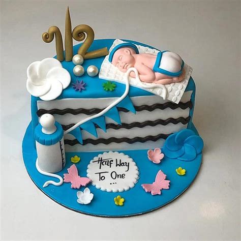 Send Half Birthday Baby Theme Cake Online - GAL22-103773 | Giftalove