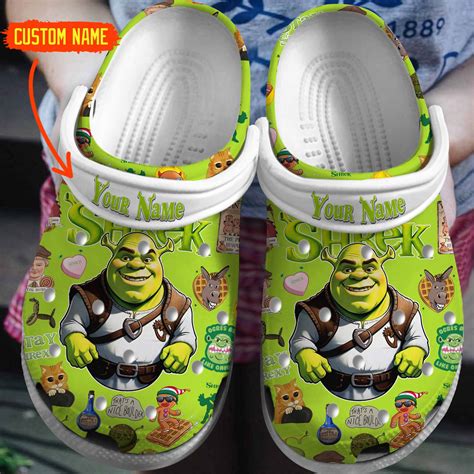 Shrek Cartoon Crocs Crocband Clogs Shoes Comfortable For Men Women ...