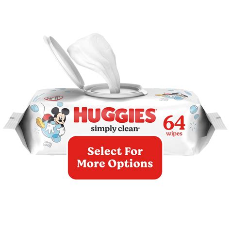 Huggies Simply Clean Unscented Baby Wipes, 1 Pack, 64 Total Ct (Select ...