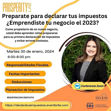 Preparate para declarar tus impuestos, January 30 2024 | Online Event ...