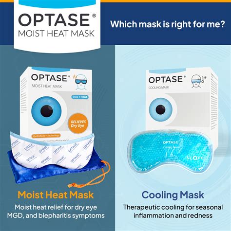 Optase Moist Heat Eye Mask for Dry Eyes - Dry Eye Mask with HydroBead ...