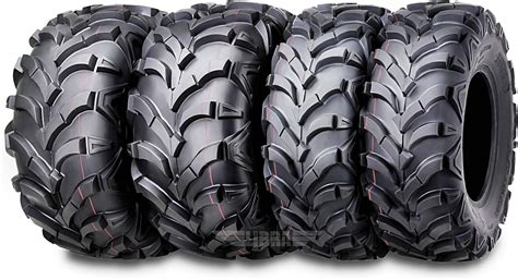 WANDA Set of 4 ATV tires 25x8-12 & 25x12-10 for India | Ubuy