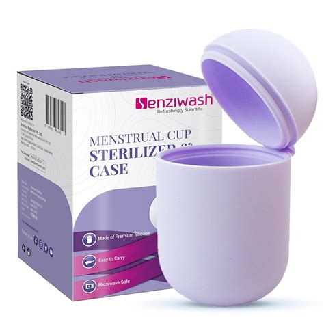 Senziwash Menstrual Cup Sterilizer & Case | Kills 99% Of Germs In 3 ...