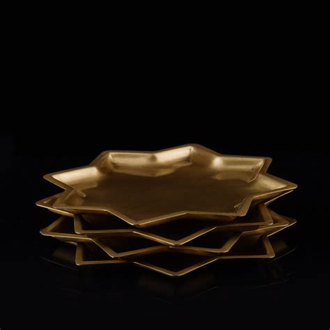 8 Point Star Plate Sona Set of 4